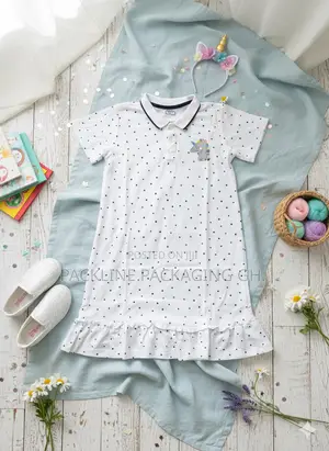 Girls White Polo Dress Kids Clothing Children Outfit