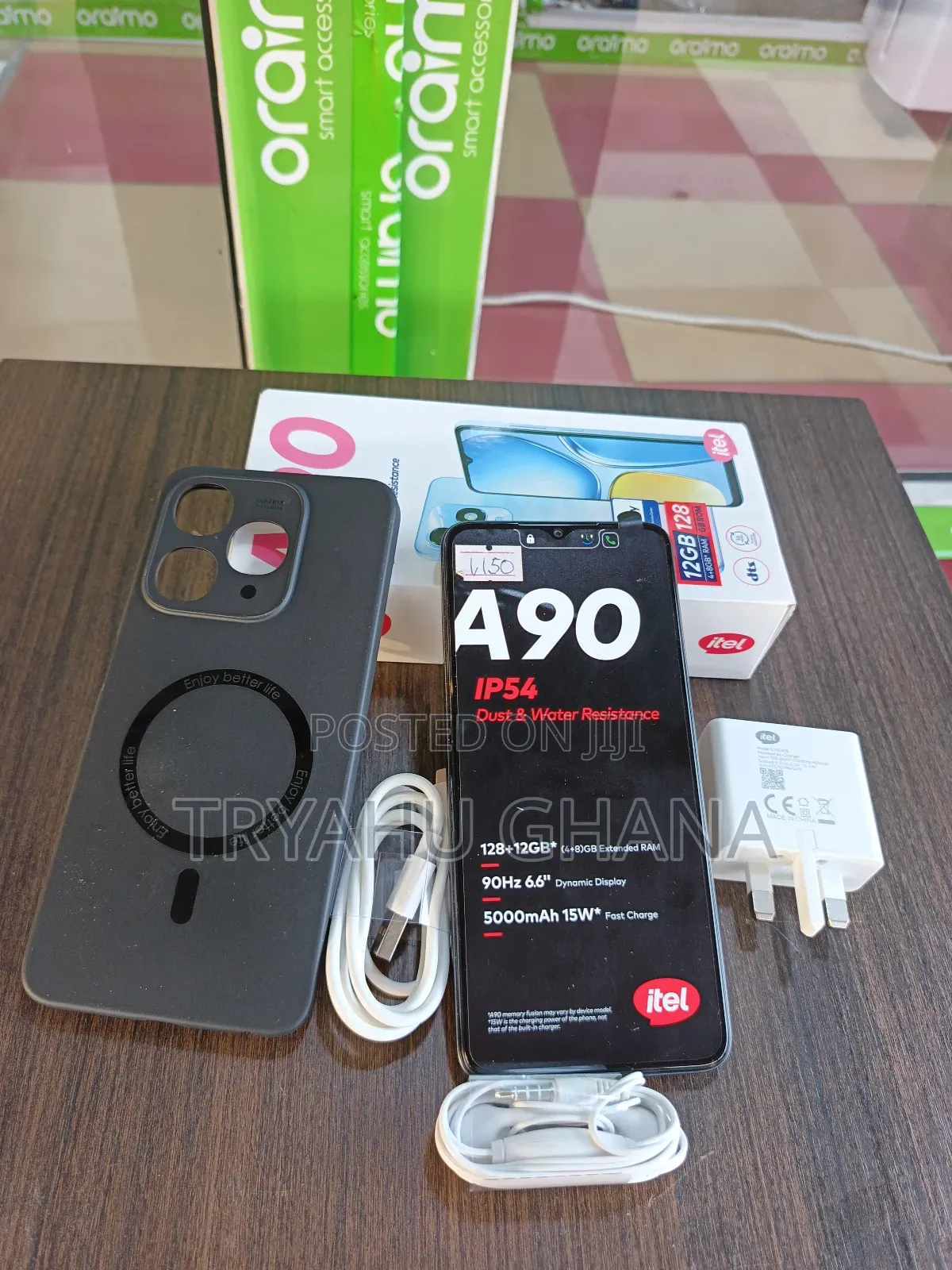 New Itel A90 128 GB Black