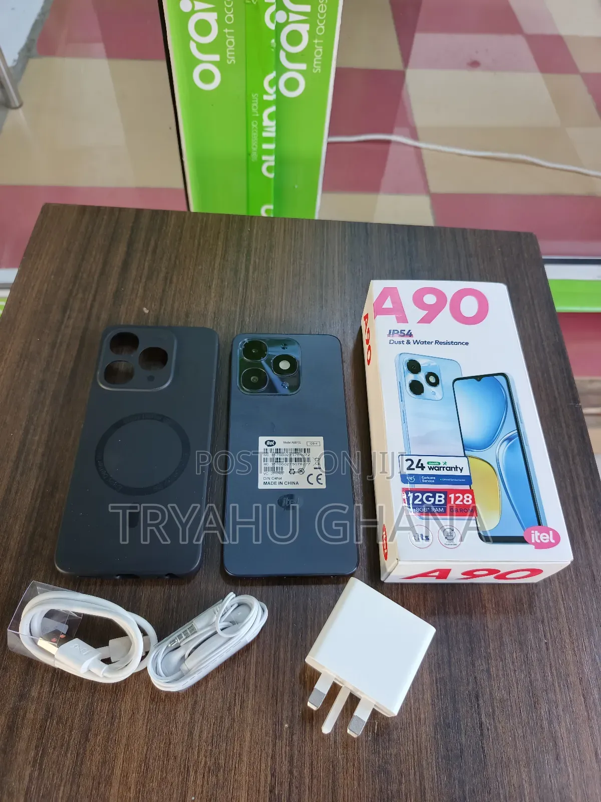 New Itel A90 128 GB Black
