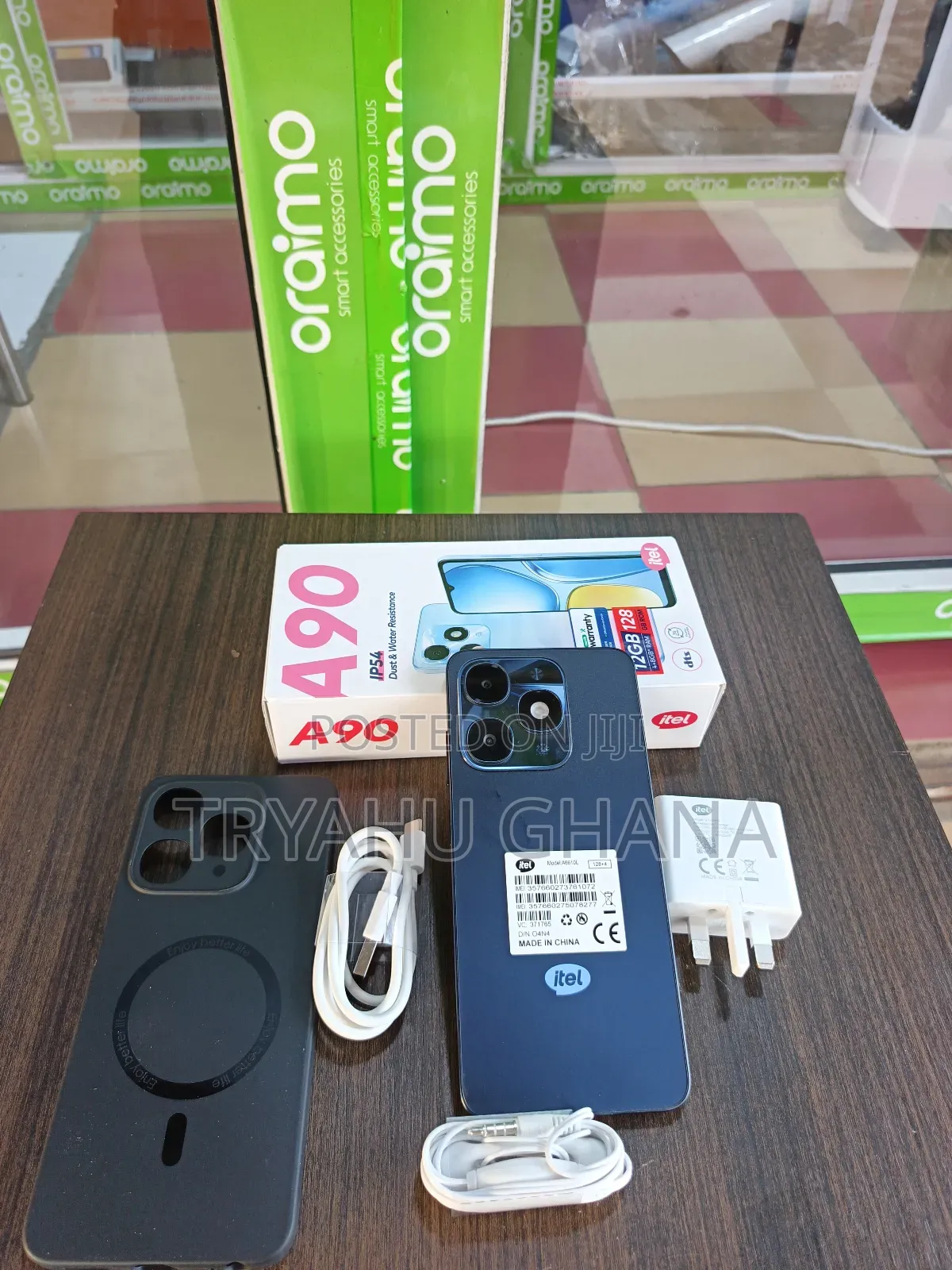 New Itel A90 128 GB Black