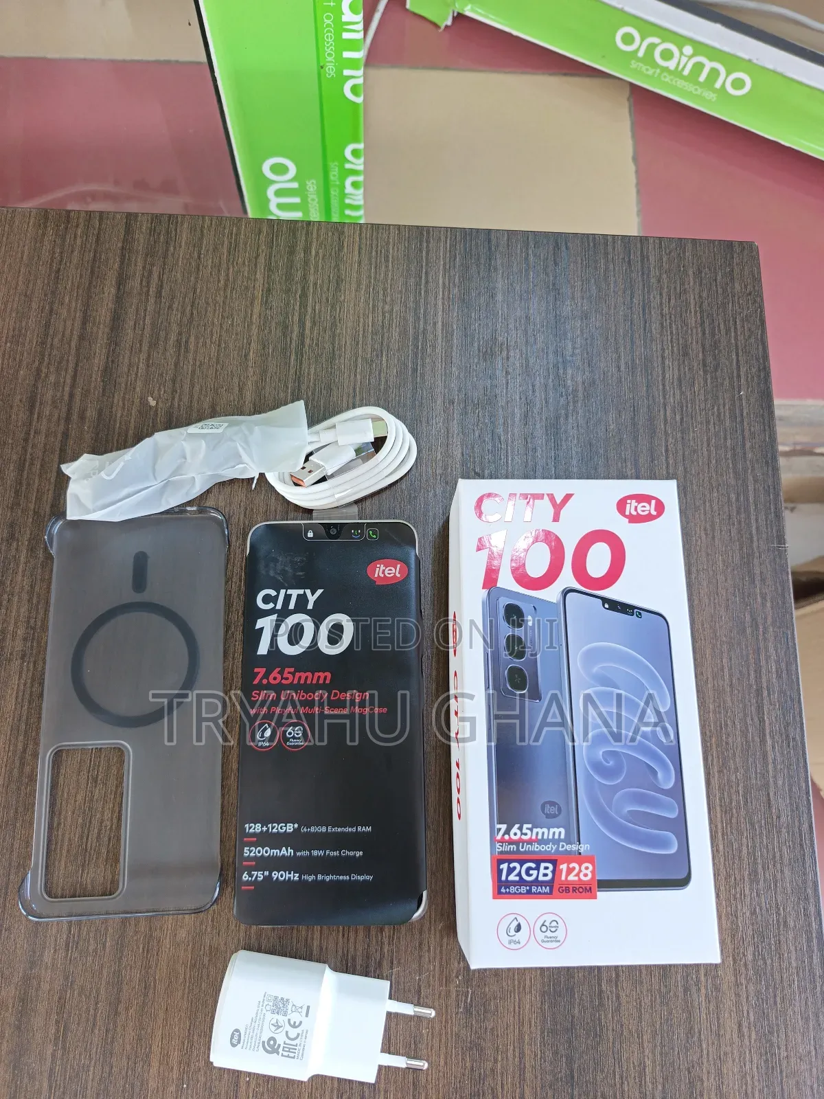 New Itel City 100 128 GB Black