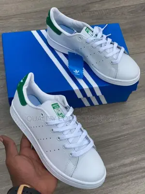 White With Green Adidas Stan Smith