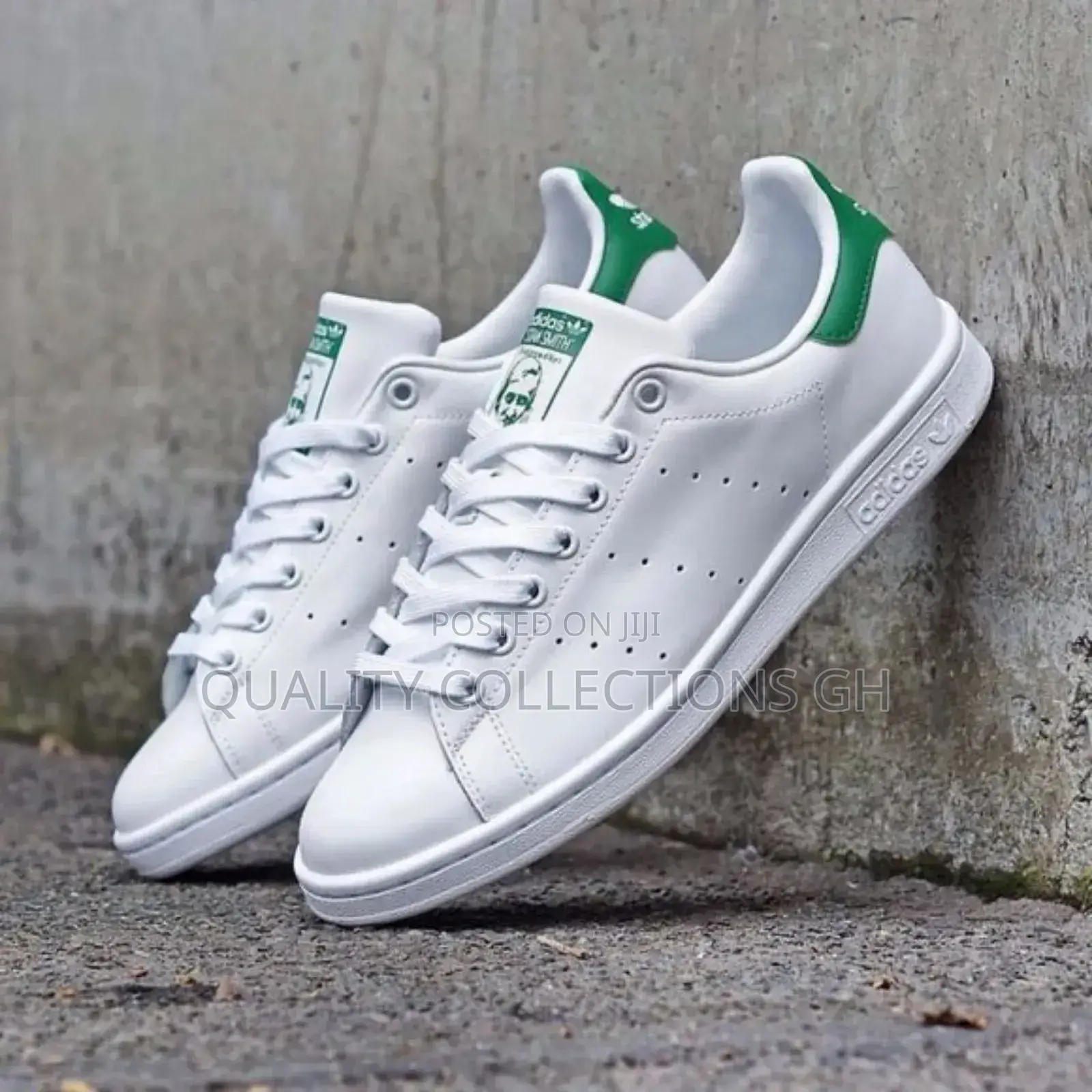 White With Green Adidas Stan Smith