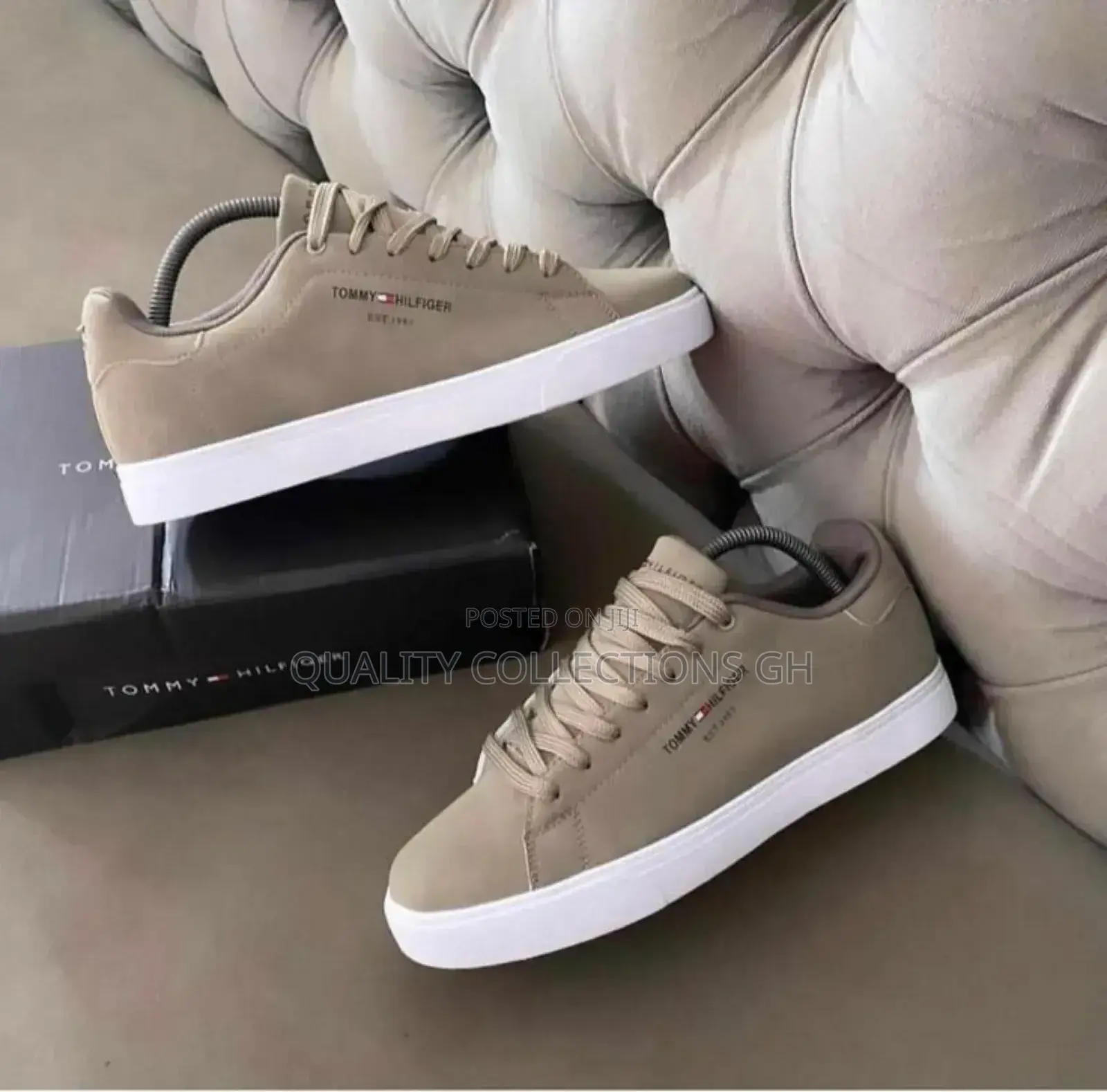 Brown and White Tommy Hilfiger