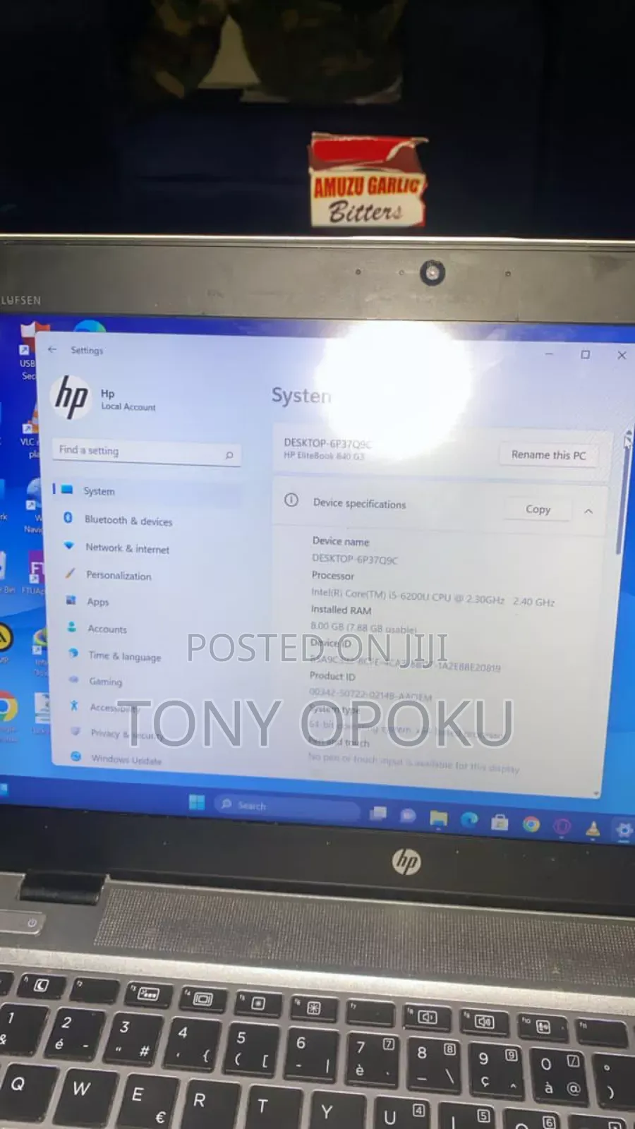 Laptop HP EliteBook 840 G3 8GB Intel Core i5 HDD+SSD 250GB