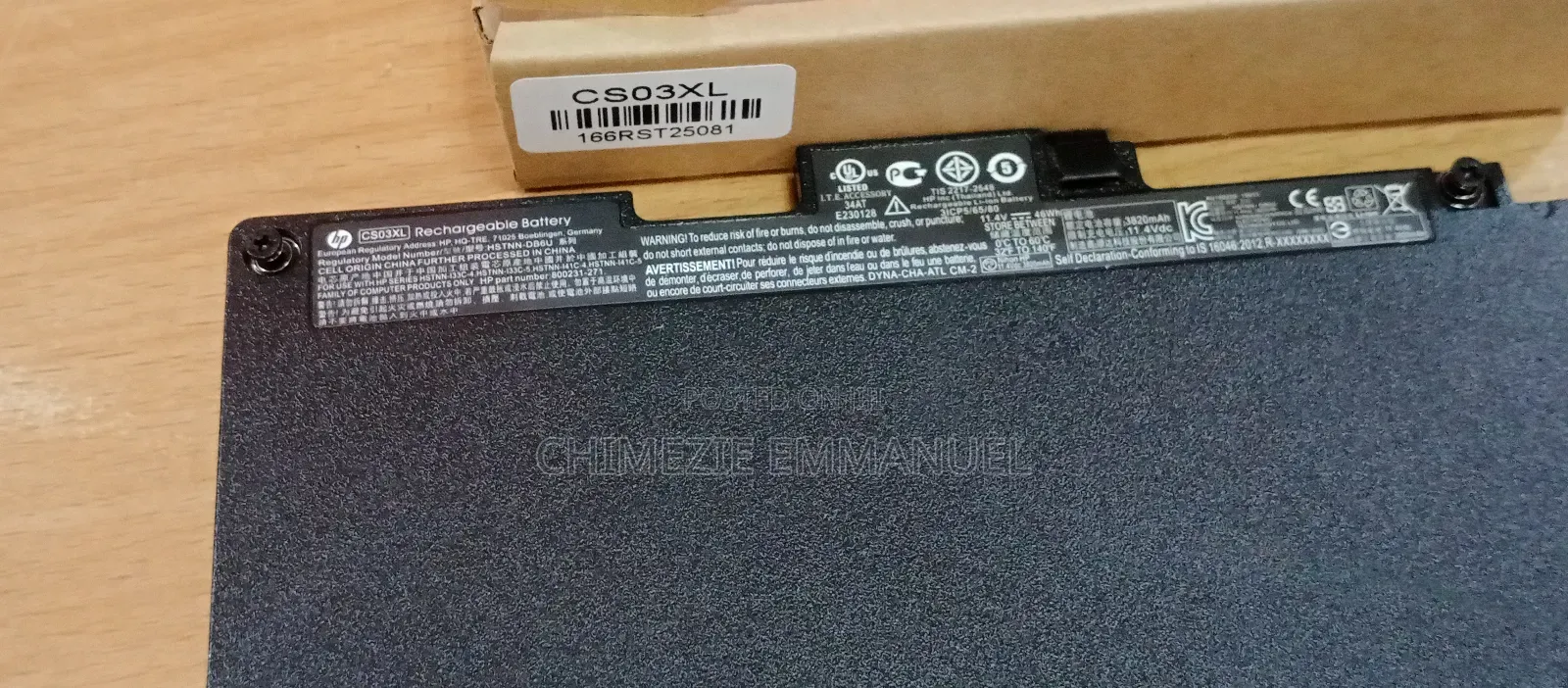 Hp Cso3xl Battery