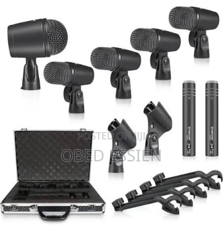 7 Sets of Drums Shure Mics