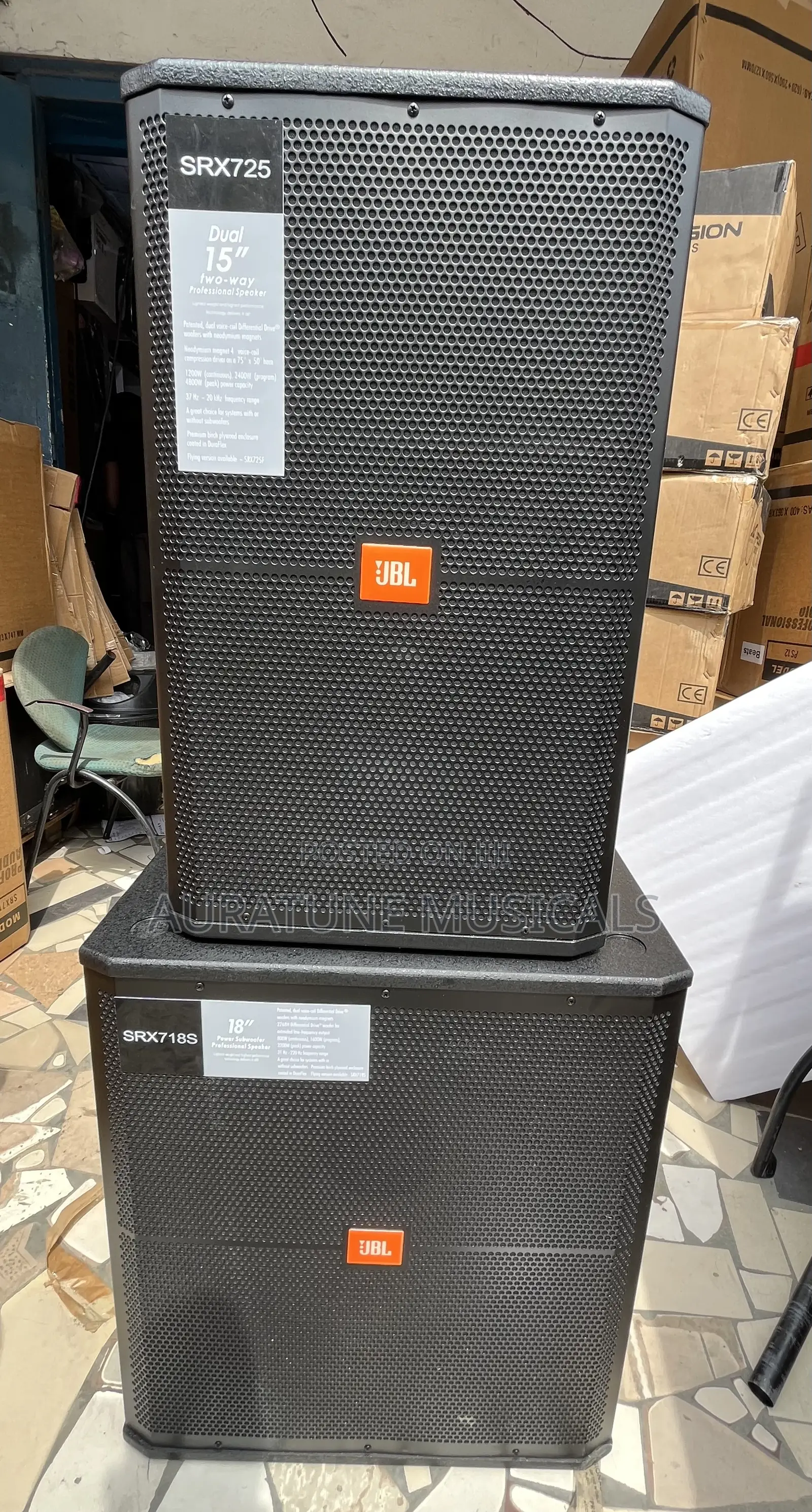 JBL 15 Inches Active and JBL Single Sub Active