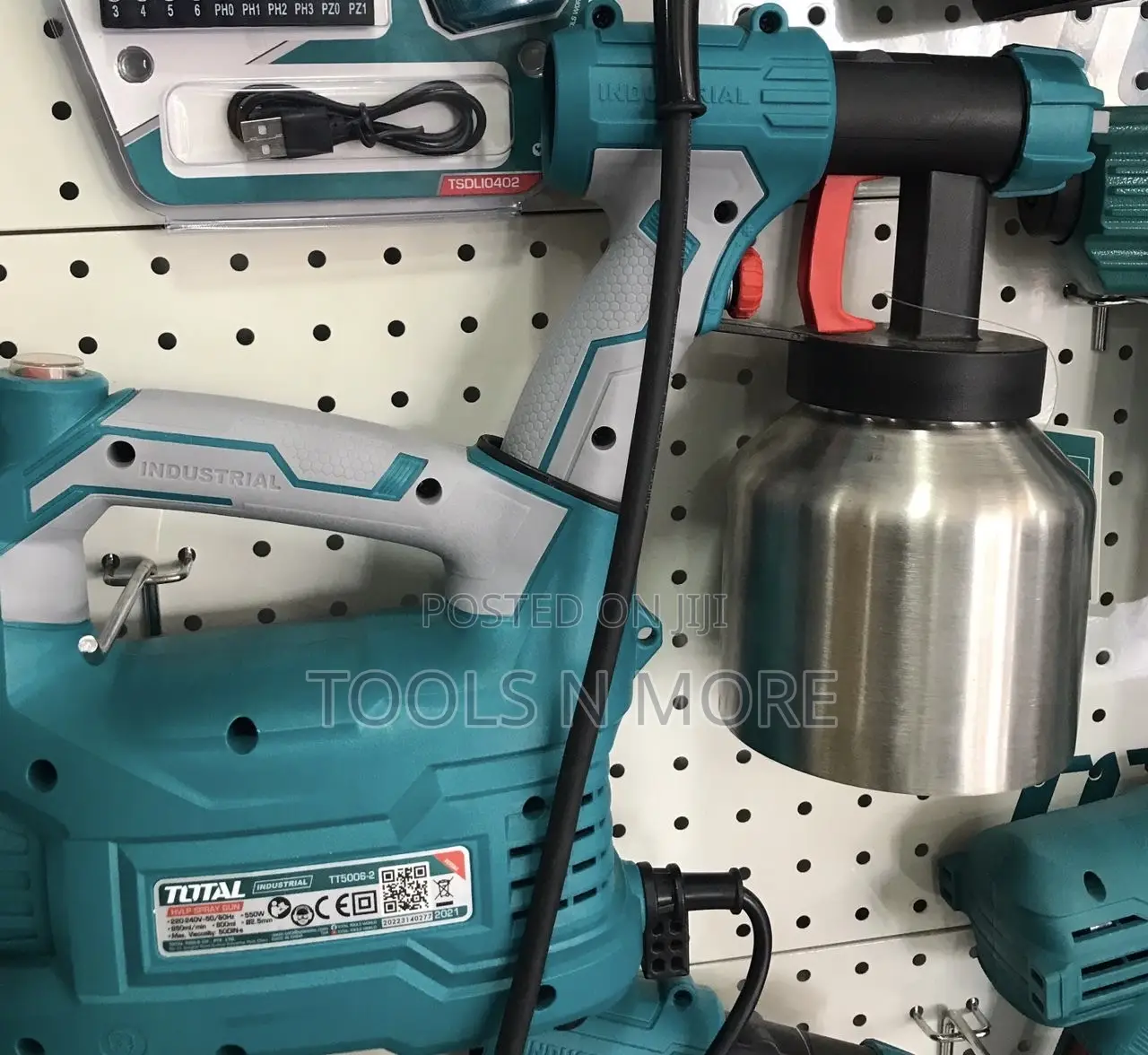 Total 550w Electric Spray Gun (Stainless Steel Can)