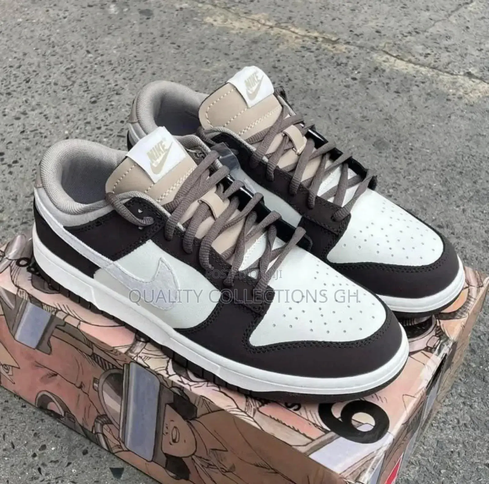 Nike Low Dunk Brown and White