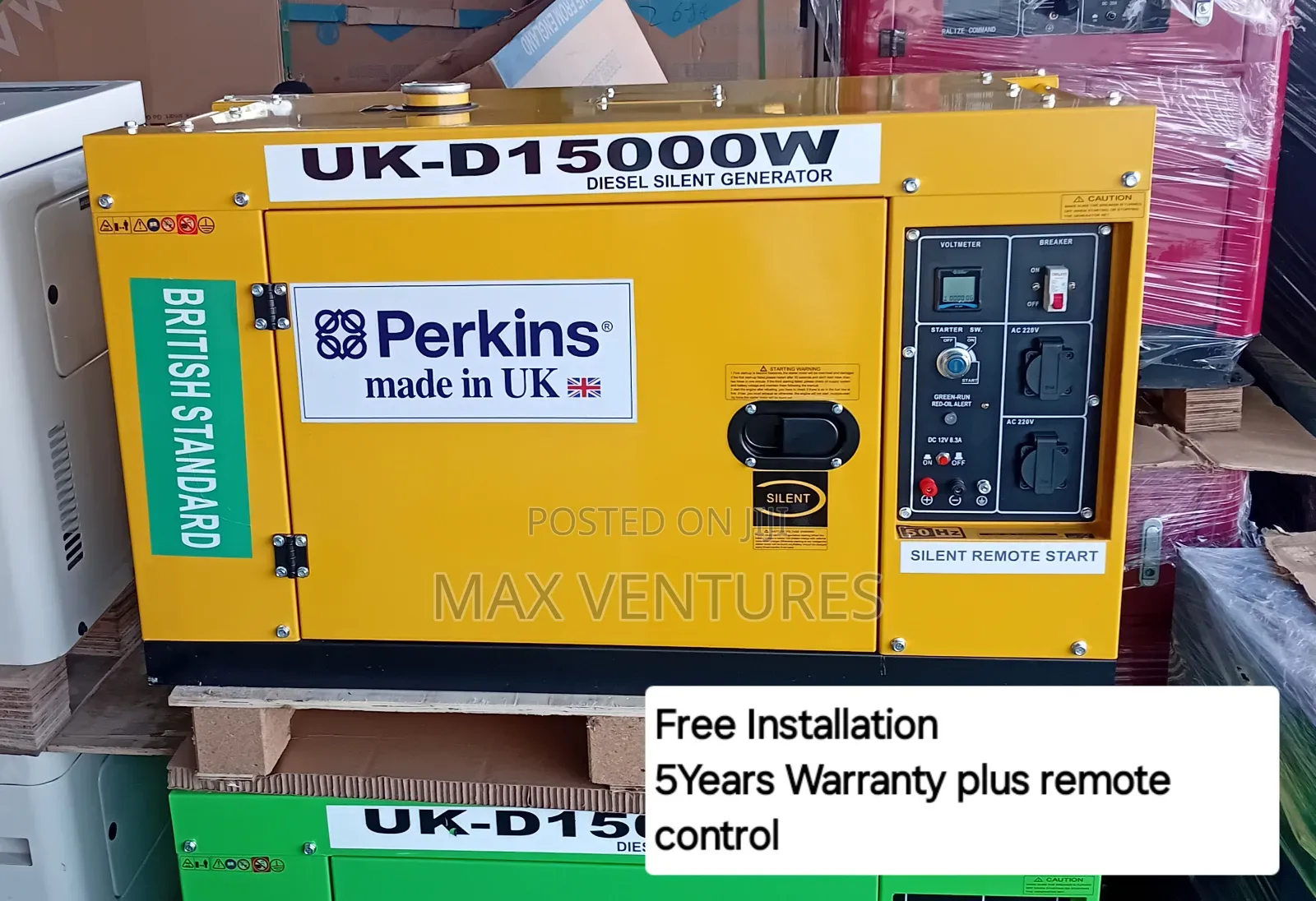 Original Perkins 15kva Diesel G*Enerator – R*Emote