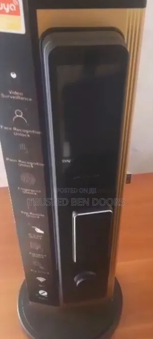 Face Unlock Tuya App Wireless Biometric Smart Lock For Wooden Doors