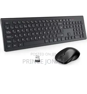 Wireless Keyboard And Mouse Set, Wisfox 2.4ghz Full Size