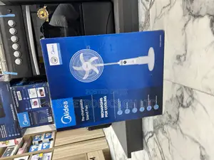 Midea Air Flow New Electric White Rechargeable 18” Stand Fan
