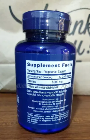 Lifeextensions, Taurine 1000mg, 90 Caps( Bp Glucose)
