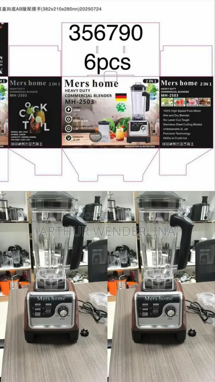 Mershome 2 in 1 Blender