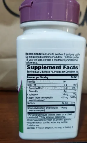 Chlorophyll Concentrate, 90 Softgel (Body Odour Detox )