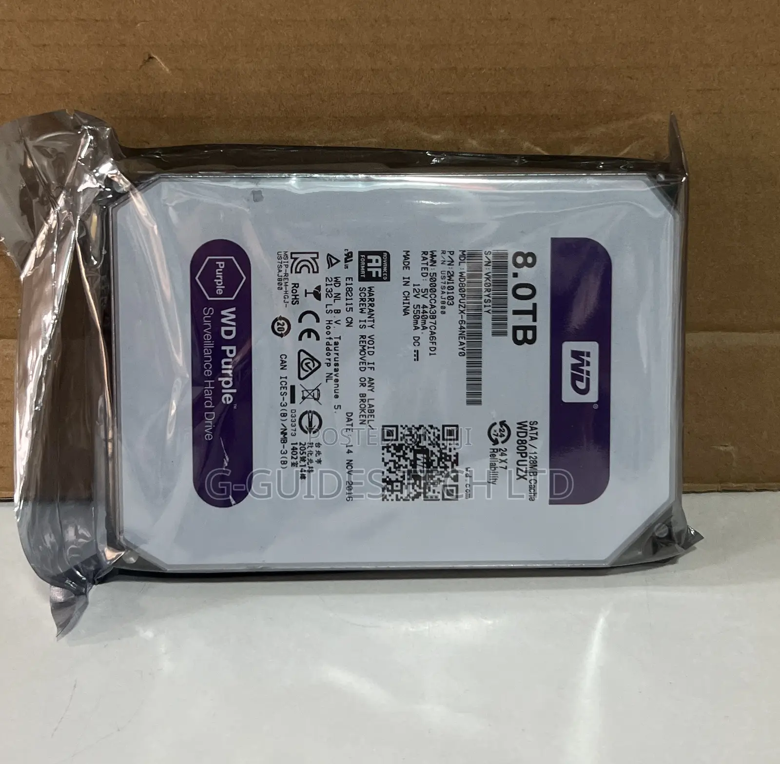 Western Digital (Wd) Purple 8tb Surveillance Hard Drive