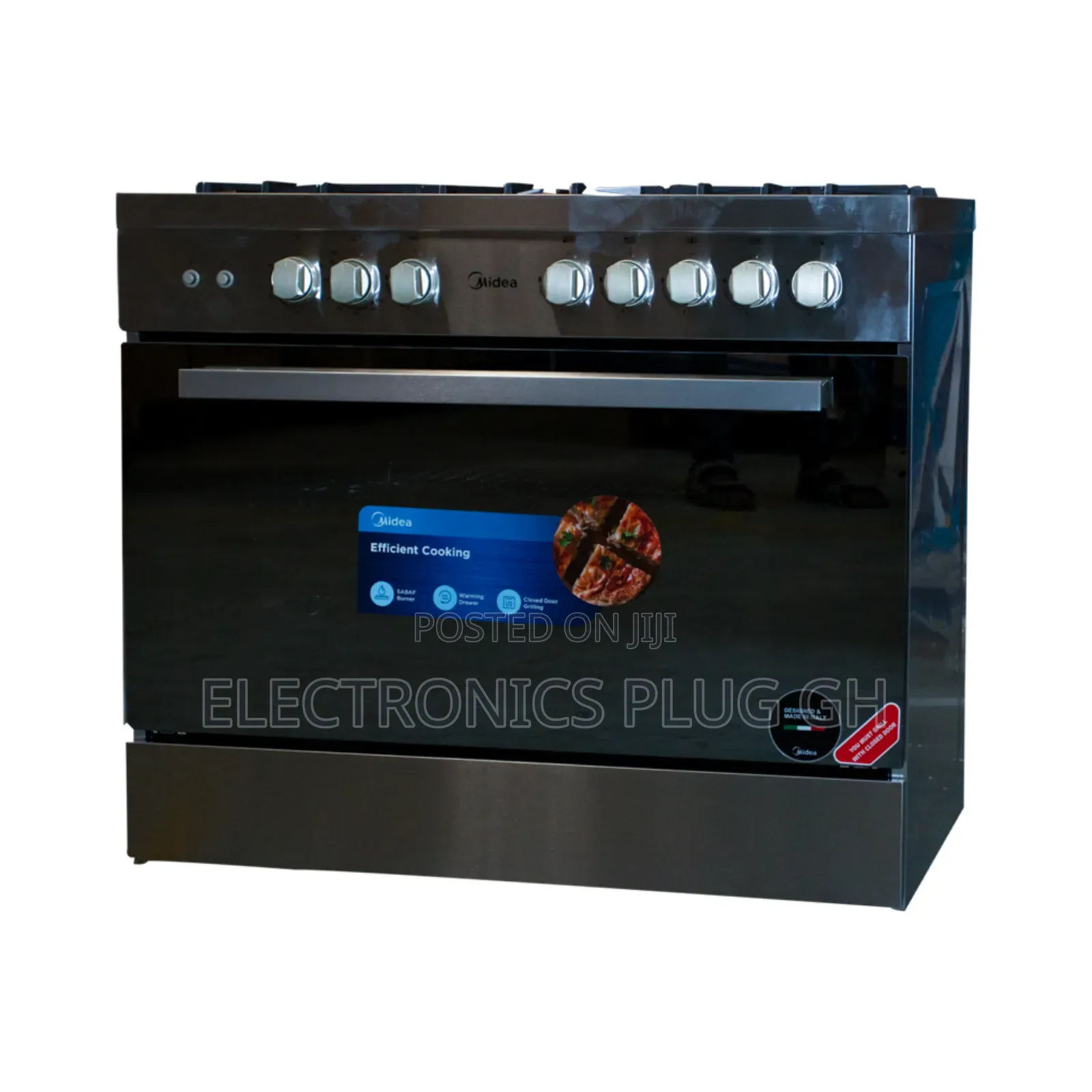 Midea 5 Burners Gas Cooker With Oven and Grill