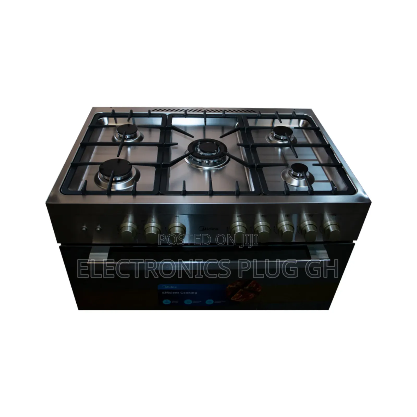 Midea 5 Burners Gas Cooker With Oven and Grill