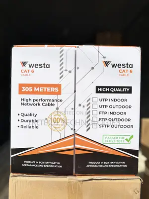 Westa Cat6 Cable 305m Utp Pure Copper Passed the Fluke Test|