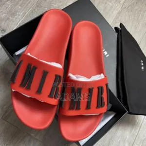 Amiri Slides Red , Blue , Black