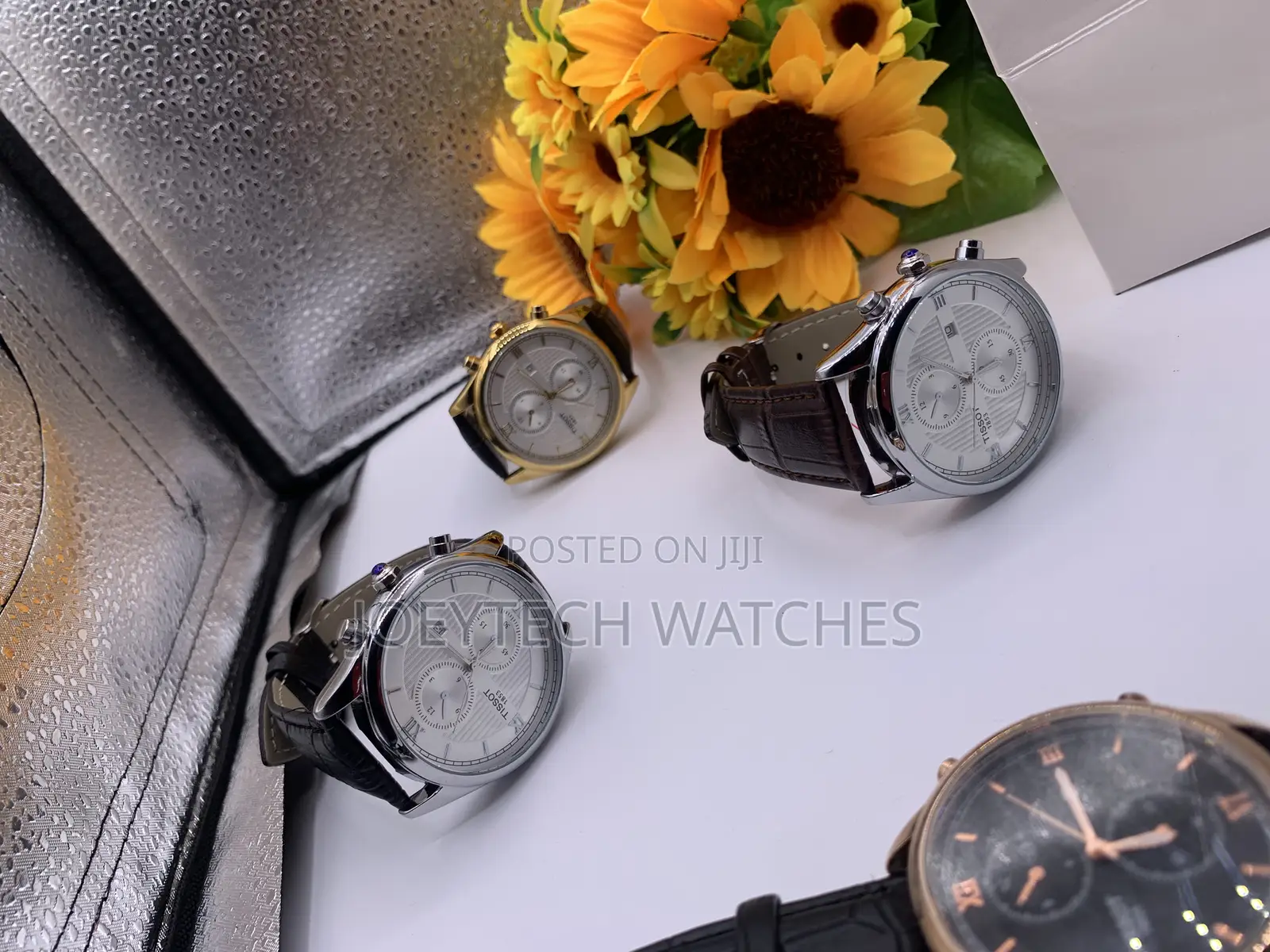 Simple Analog Leather Watch for Corporate ( Tissot)