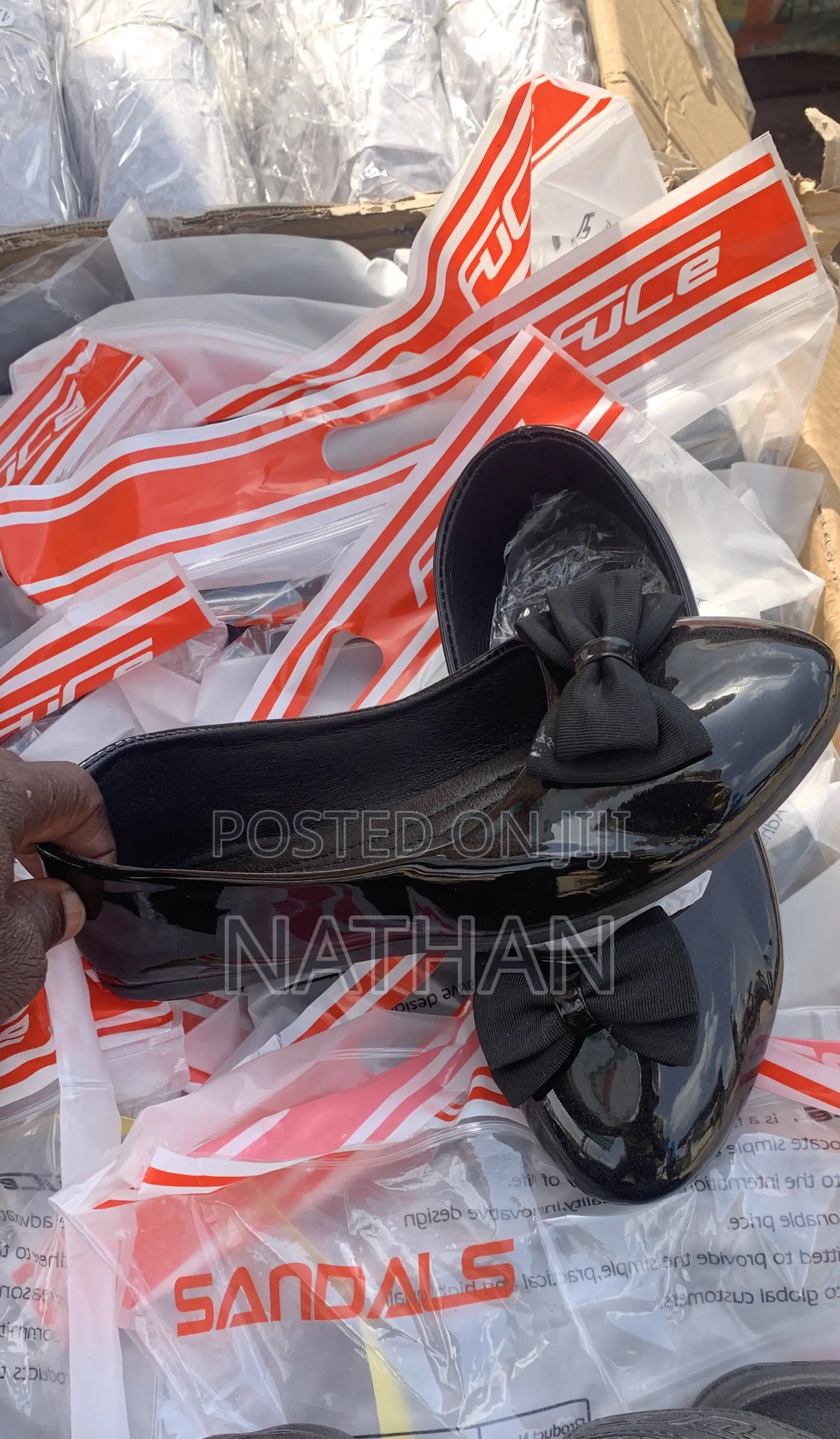 Black Ladies Down Cover Shoes