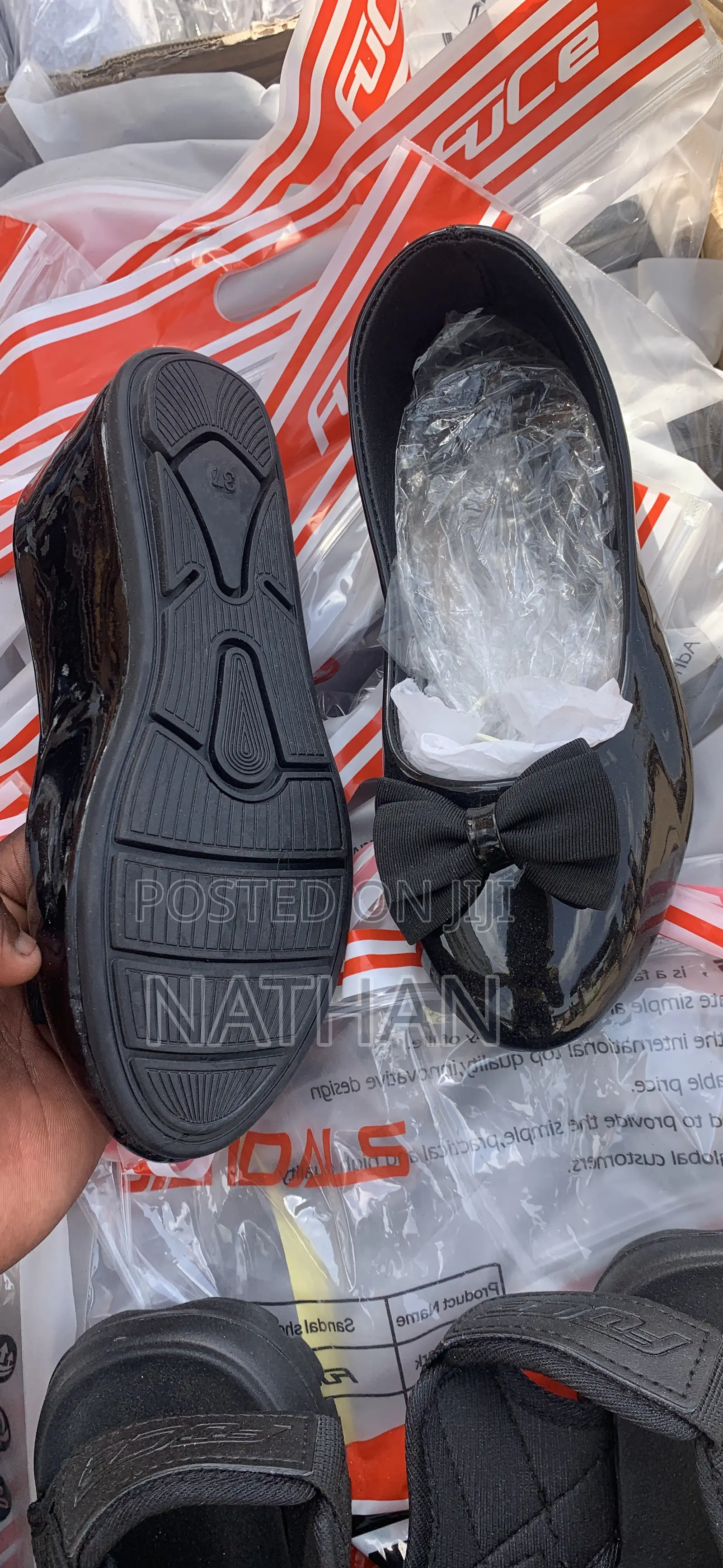 Black Ladies Down Cover Shoes