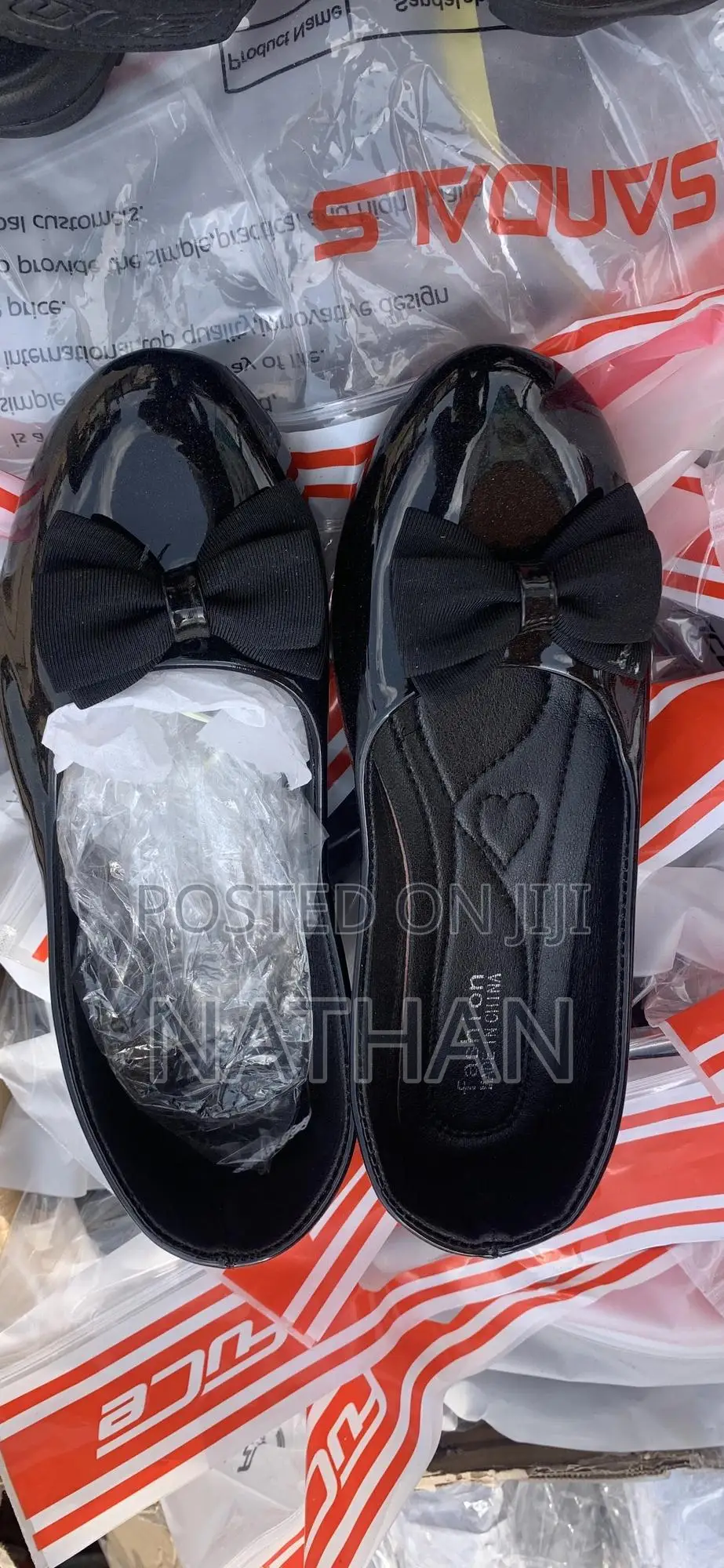 Black Ladies Down Cover Shoes
