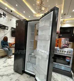 Trust Reliable 674 Liters Lg Side by Side Grey Fridge