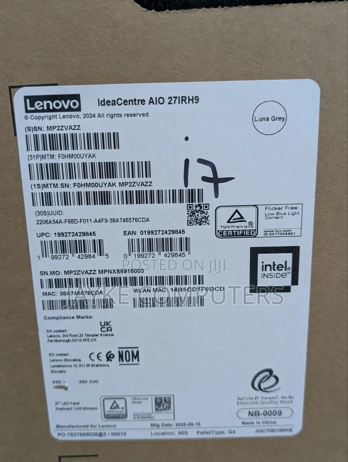 New Lenovo ideacentre 510A 16GB Intel Core i7 SSD 512GB