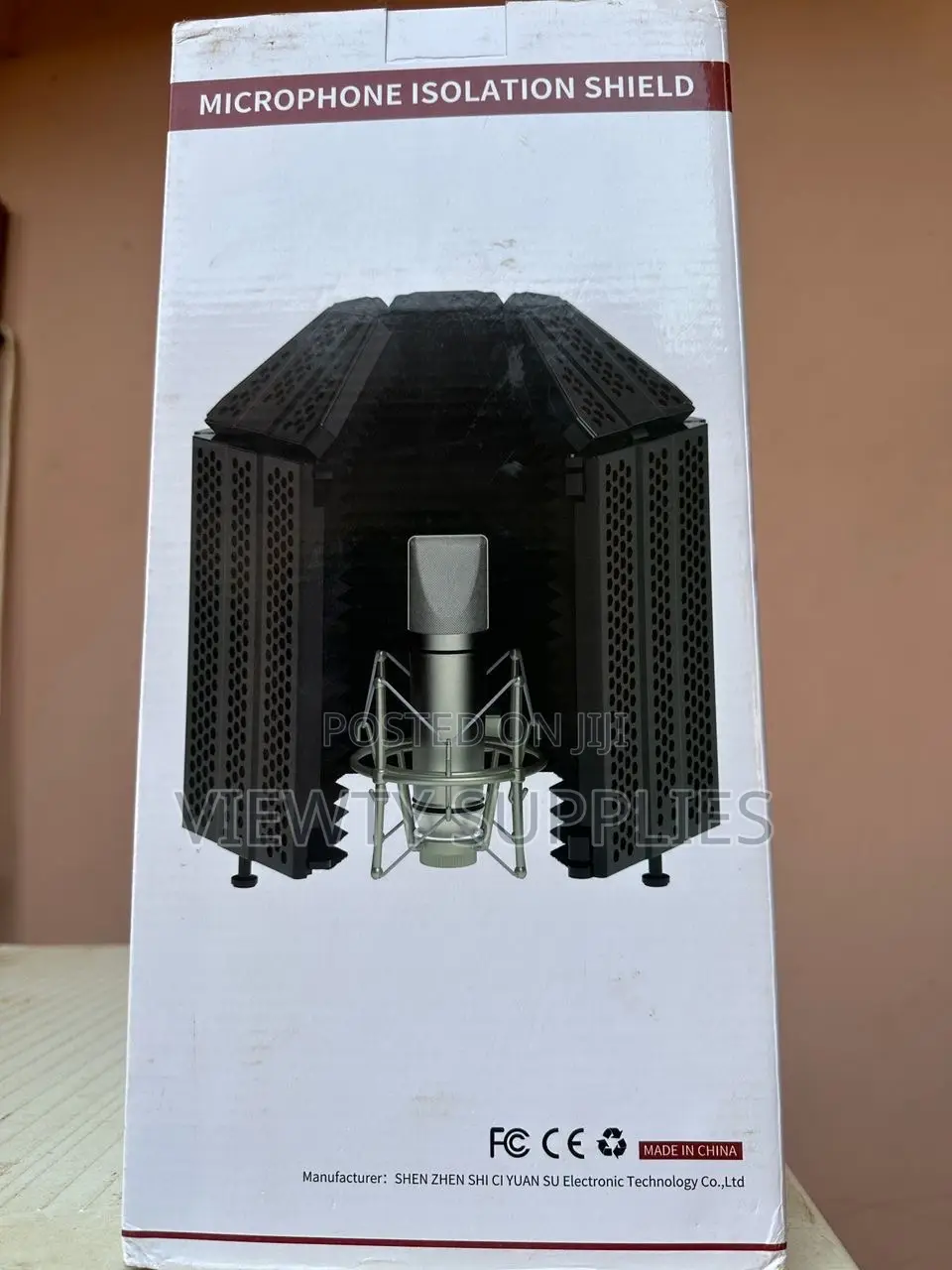5 Panel Surrounded Microphone Recording Sound Enclosure Noise Burner