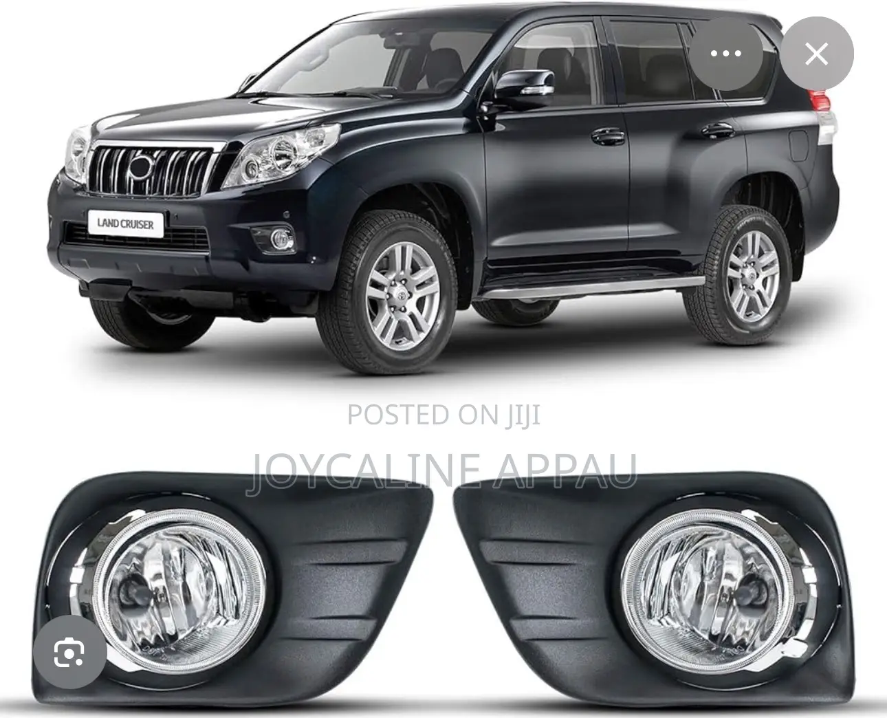 Toyota Land Cruiser Prado 2010 Fog Light and Cover With Bulbs and Wire