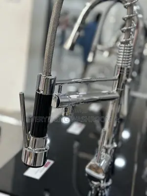 Chrome Spring Pull-down Kitchen Faucet