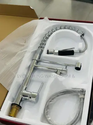 Chrome Spring Pull-down Kitchen Faucet
