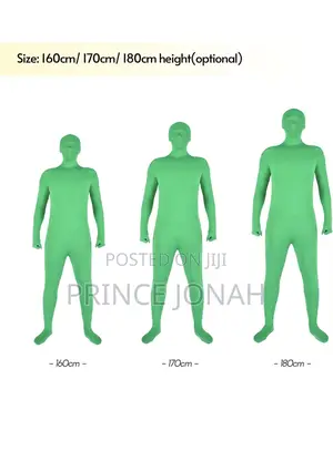 Andoer Full Body Photography Chromakey Green Unisex Adult Bodysuit