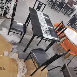 Glossy 4 Seater Dining Set