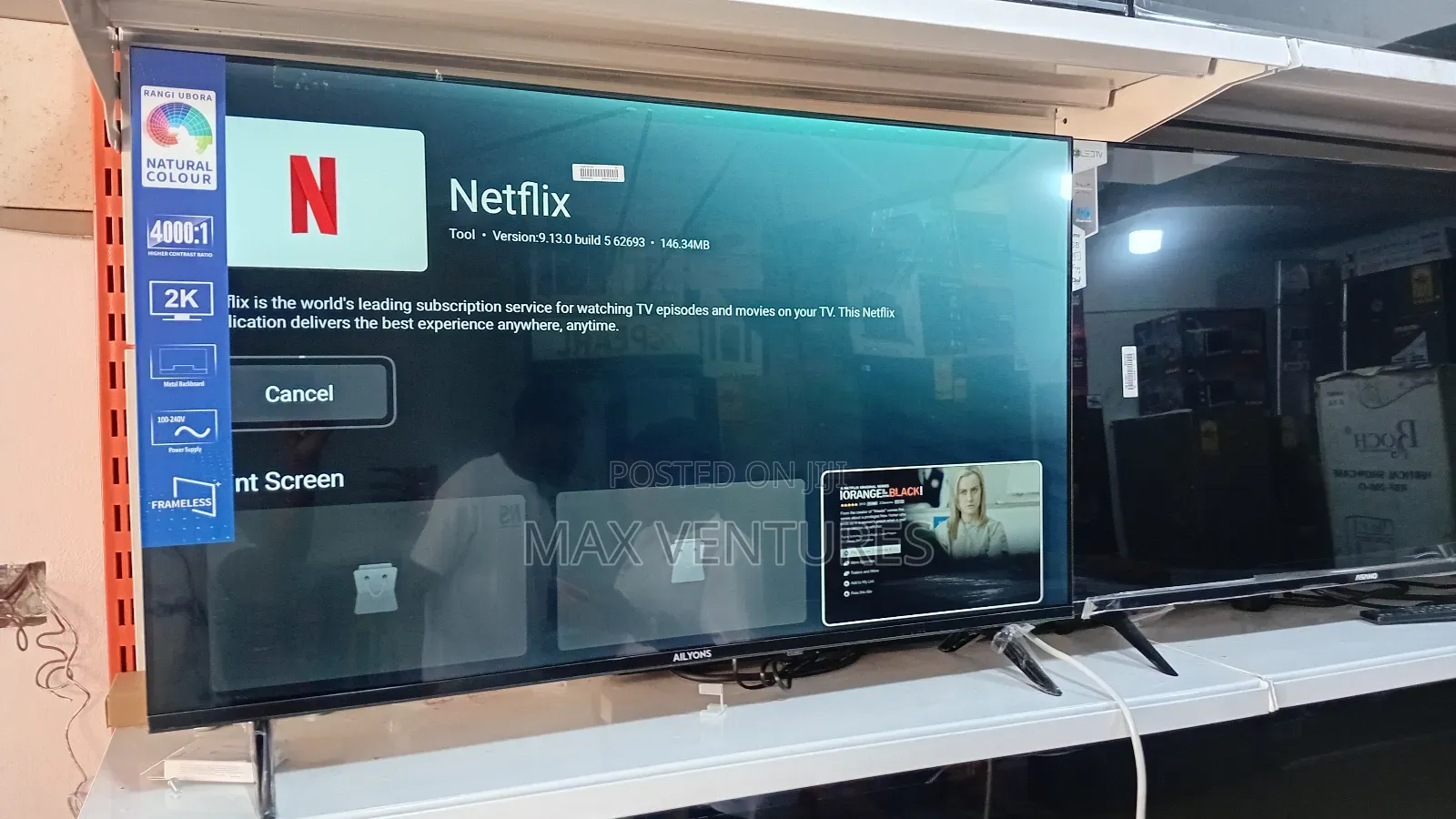 Brand New Ailyons 43" Smart Tv for Movies