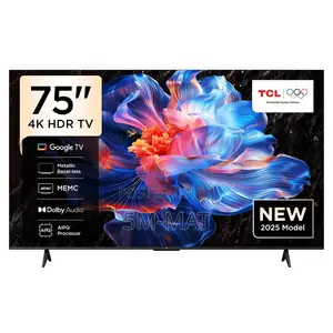 TCL 75p6k-Uk 75" Ultra Hd, HDR Tv, Smart Tv Powered by Google Tv