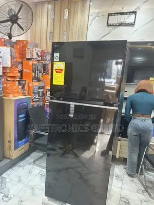 Choose New Doubledoor Top Mount 395 Liters Mirror Glass Fridge