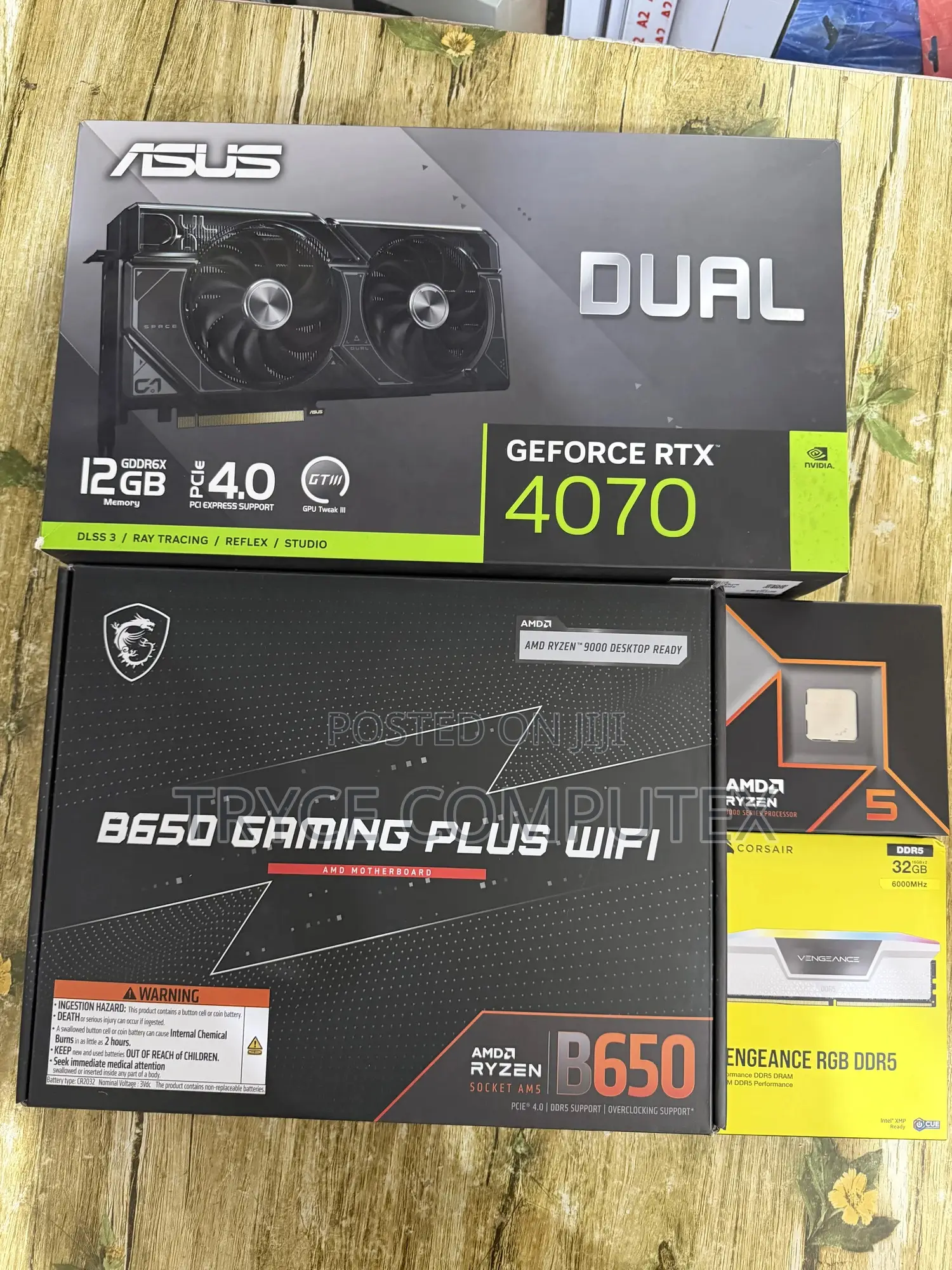 Amd Ryzen 5 9600x,Rtx 4070 12gb ,32gb Ddr5 Ram