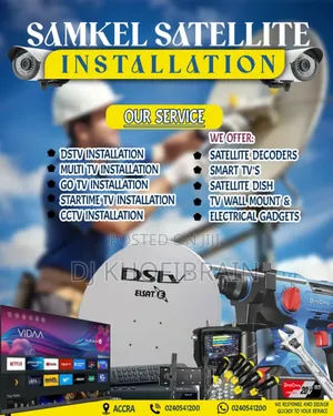 Accredited and Expect DSTV and Multi Tv Installation Services
