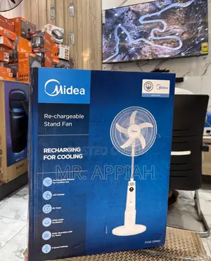 Get Authentic Midea 18” Electric Standing Fan...