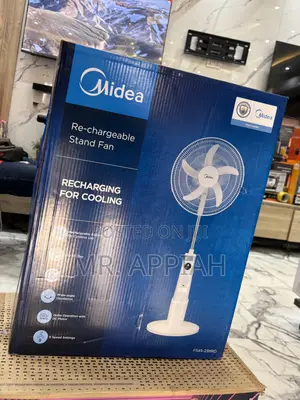 Get Premium Midea 18 Inches Standing Fan(White)...