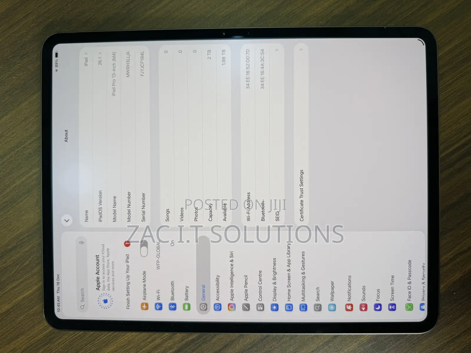 Apple iPad Pro 13 (2024) 2 TB Gray