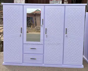 Family Pack Sprayed Quality Wooden Wadrobe (Cash On Delivery)