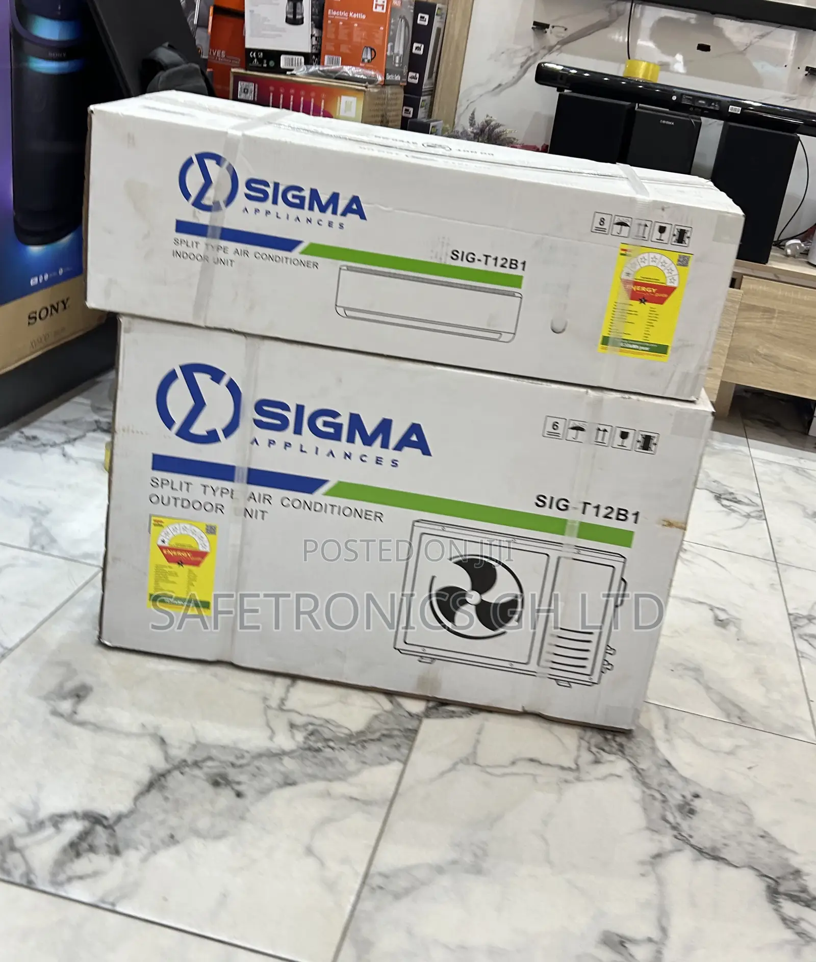 Super Genuine 1.5 Horsepower Split R410a White Sigma Ac