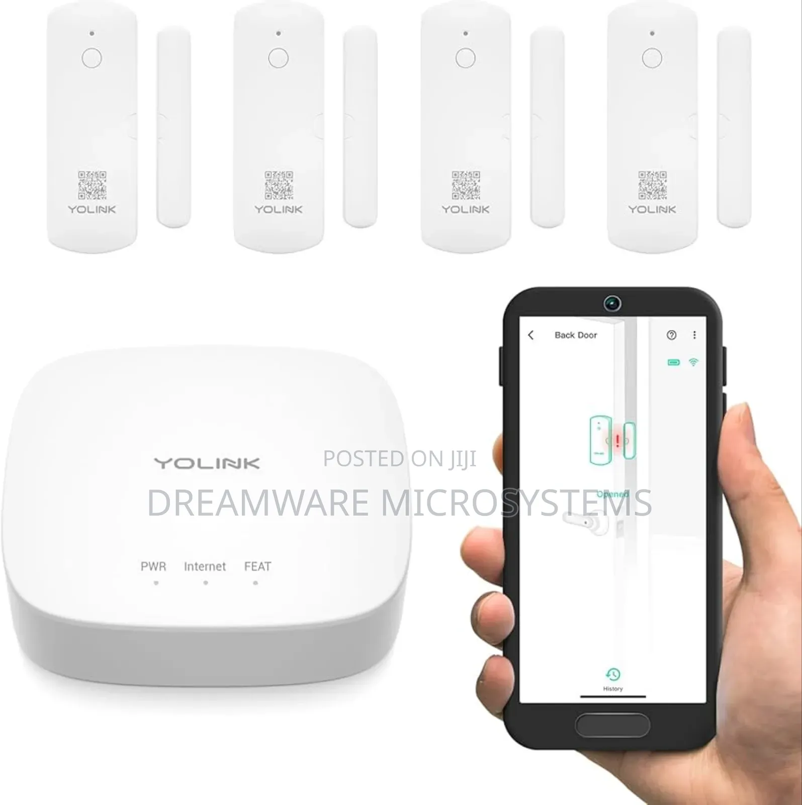 Yolink Hub Door and Motion Sensors Combo