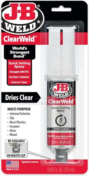 Clearweld Quick-setting Clear Epoxy – Repair For Tile & Ceramic 25ml